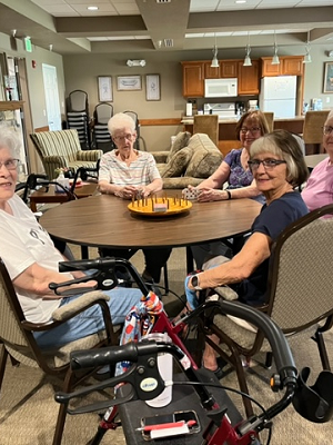 Hand and FootIMG_2197 6 women sitting around a table